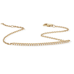 Thin Diamond Bar Bracelet in 14k Gold | Alexandra Marks Jewelry