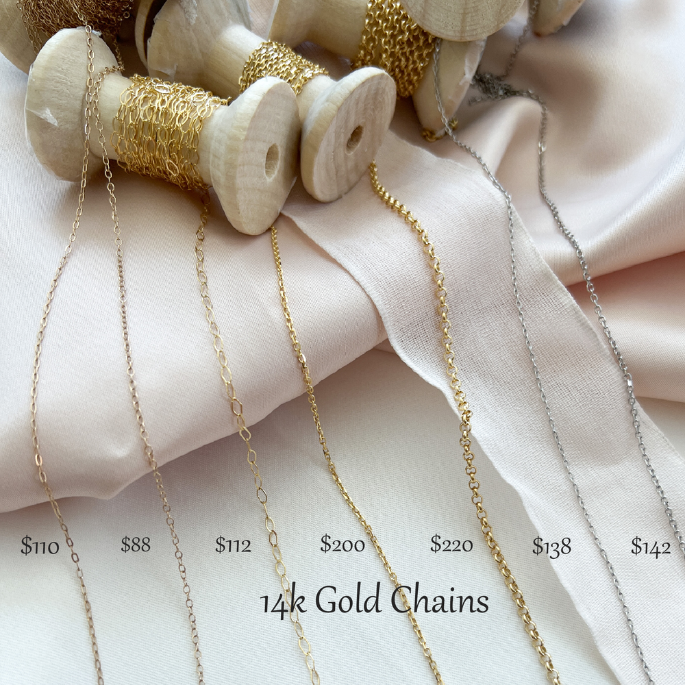 14k White & Yellow Gold Permanent Bracelet Chains from Alexandra Marks Jewelry