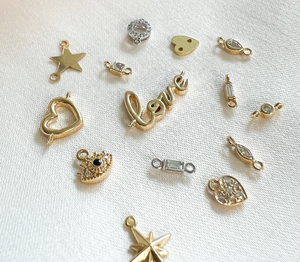 14k Gold Permanent Jewelry Bracelet Charms from Alexandra Marks Jewelry