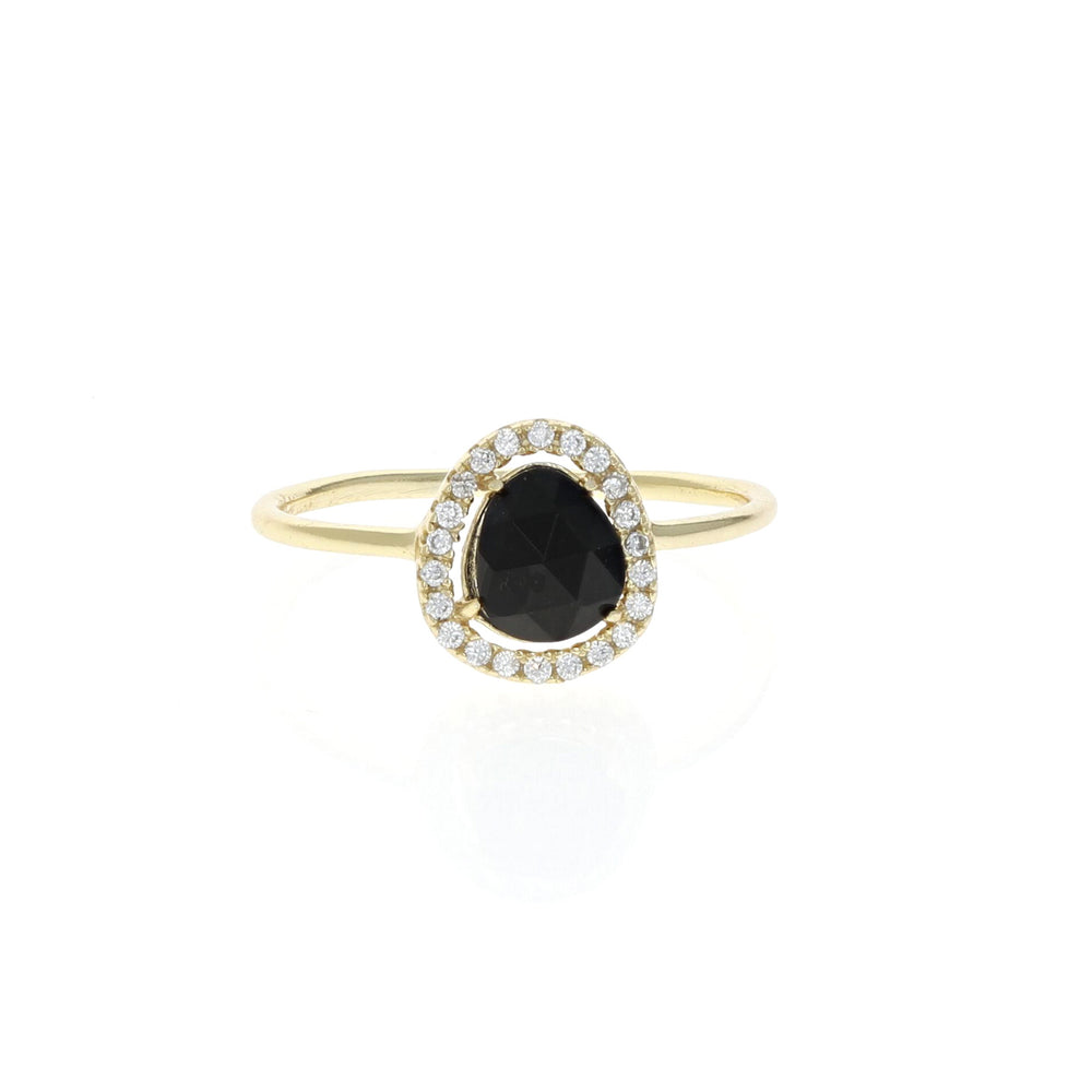 Gold Onyx Gemstone Ring - Alexandra Marks Jewelry