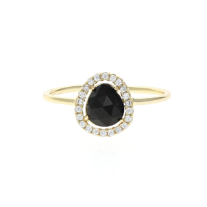 Free Form Black Onyx Dainty Ring | Alexandra Marks Jewelry