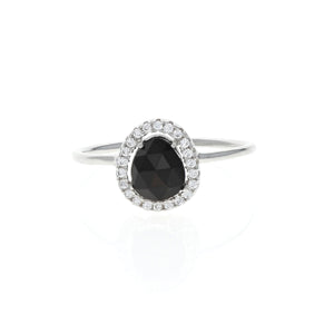 
            
                Load image into Gallery viewer, Sterling Silver Onyx Dainty Gemstone Ring - Alexandra Marks jewelry
            
        