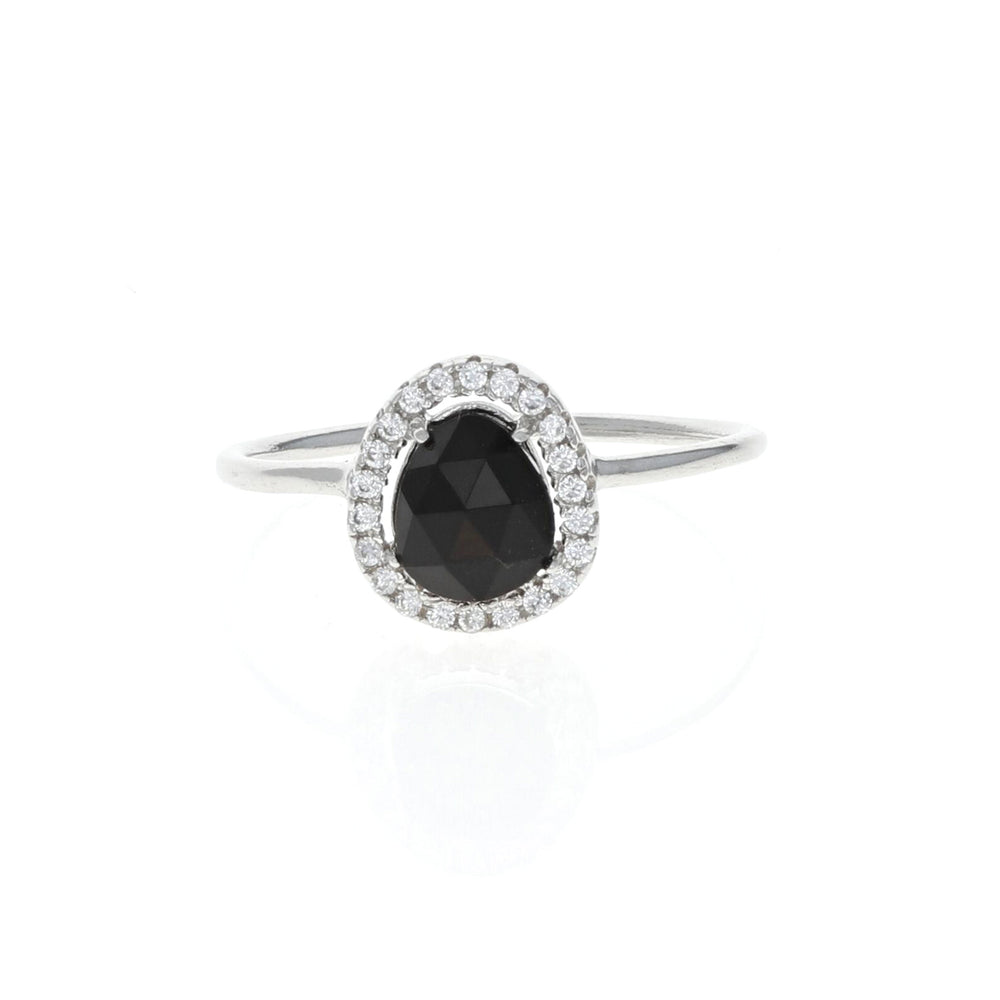 Silver Everday Onyx Gemstone Ring - Alexandra Marks Jewelry