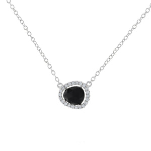 
            
                Load image into Gallery viewer, Free Form Onyx Necklace
            
        