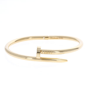 
            
                Load image into Gallery viewer, Gold Fashion Nail Bangle Bracelet
            
        