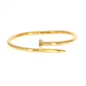 
            
                Load image into Gallery viewer, Gold Nail Bangle Bracelet
            
        