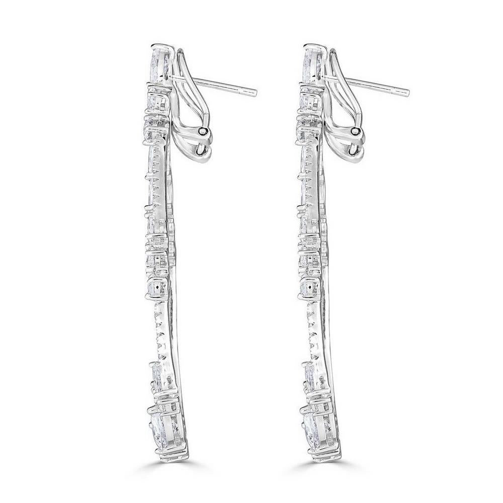 
            
                Load image into Gallery viewer, Side view of the drop earrings
            
        