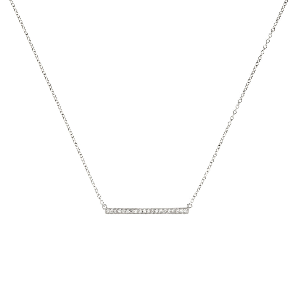 Diamond Medium Bar Necklace