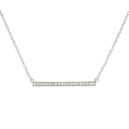 Diamond Medium Bar Necklace