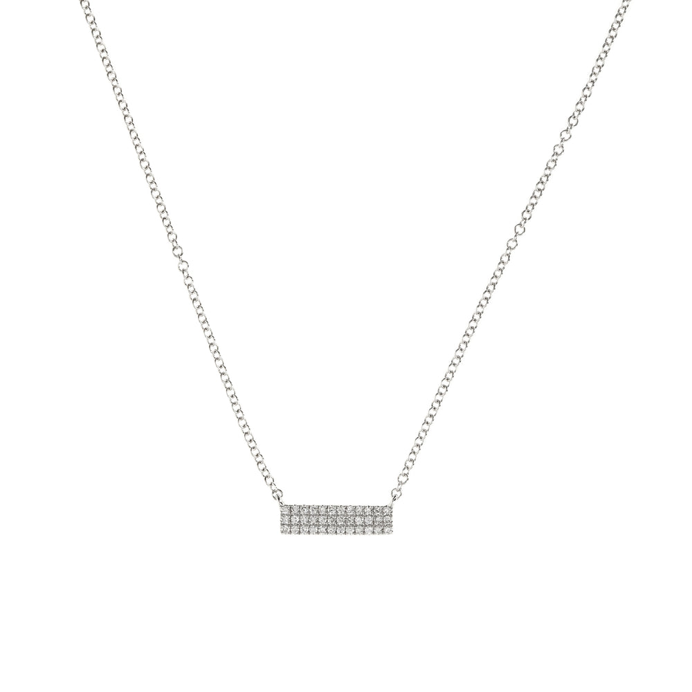 
            
                Load image into Gallery viewer, Diamond Triple Row Bar Necklace
            
        
