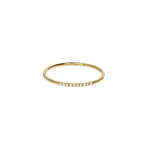 Thin 14k Gold Diamond Stacking Ring | Alexandra Marks Jewelry