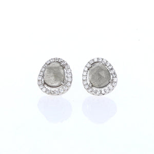 Alexandra Marks | Sterling Silver Labradorite Gemstone Stud Earrings