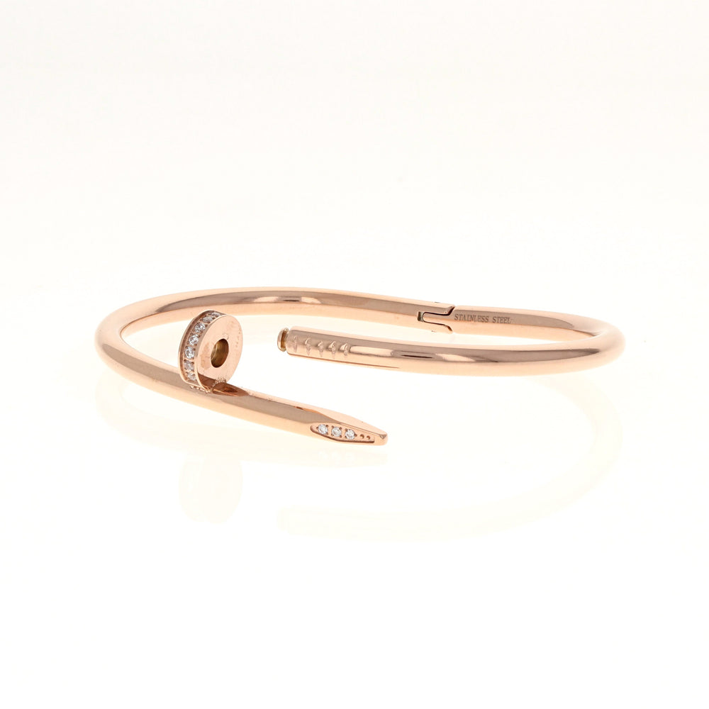 
            
                Load image into Gallery viewer, Rose &amp;amp; Cz Nail Bracelet
            
        