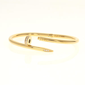 
            
                Load image into Gallery viewer, Gold Cz Nail Bracelet
            
        