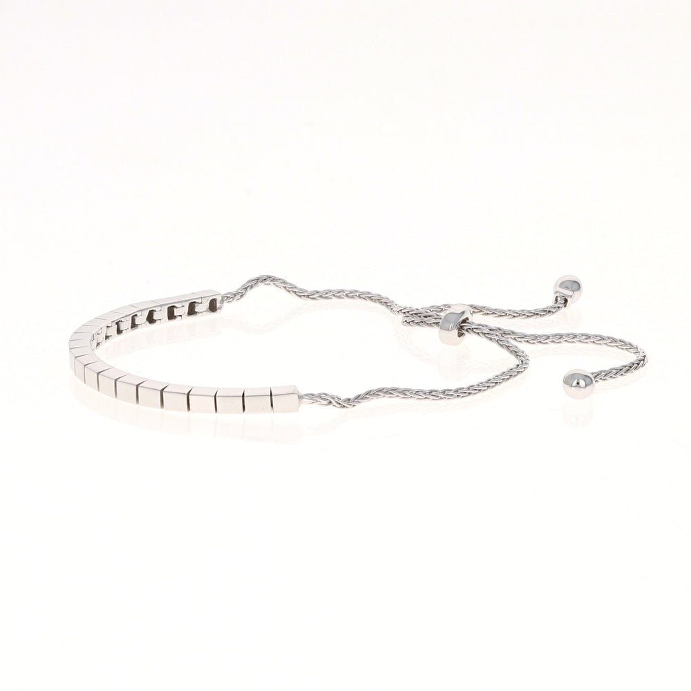 Silver Shiny Square Bracelet