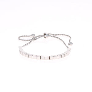 Silver Shiny Square Bracelet