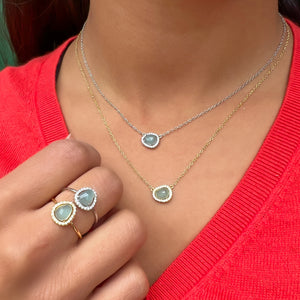 Aquamarine Gold & Silver Gemstone Rings | Alexandra Marks Jewelry
