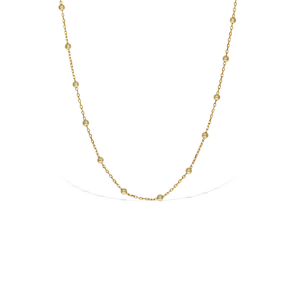 Gold Plated Sterling Silver Thin Chain Choker Necklace - Alexandra Marks Jewelry