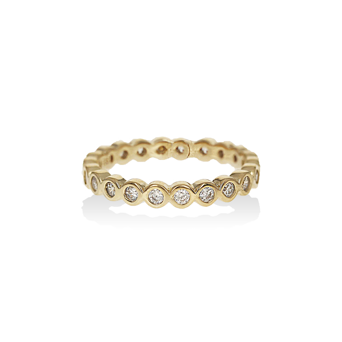 Gold CZ Eternity Band | Alexandra Marks Jewelry