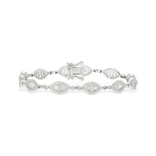 Alexandra Marks | Vintage Inspired CZ Tennis Bracelet in Sterling Silver