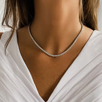 Wearing Alexandra Marks Classic CZ Tennis Necklace