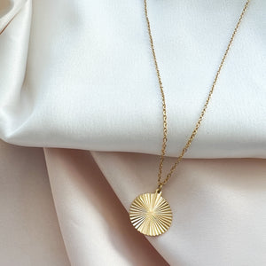 Gold Disc Fashion Necklace From Alexandra Marks Jewelry