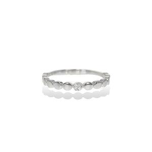 Alexandra Marks | Thin Silver Circle Stacking RIng