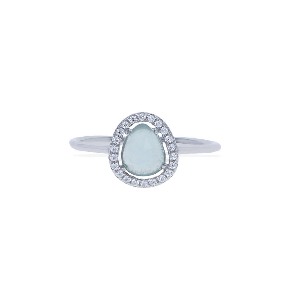 
            
                Load image into Gallery viewer, Aquamarine Gemstone Ring in Sterling Silver - Alexandra Marks Jewelry
            
        
