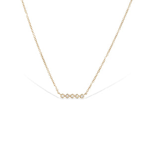 
            
                Load image into Gallery viewer, Alexandra Marks - Diamond Bar Necklace in Gold
            
        