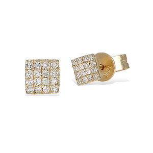 
            
                Load image into Gallery viewer, Diamond Square Stud Earrings | Alexandra Marks Jewelry
            
        