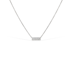 Alexandra Marks - Baguette Diamond Bar Necklace