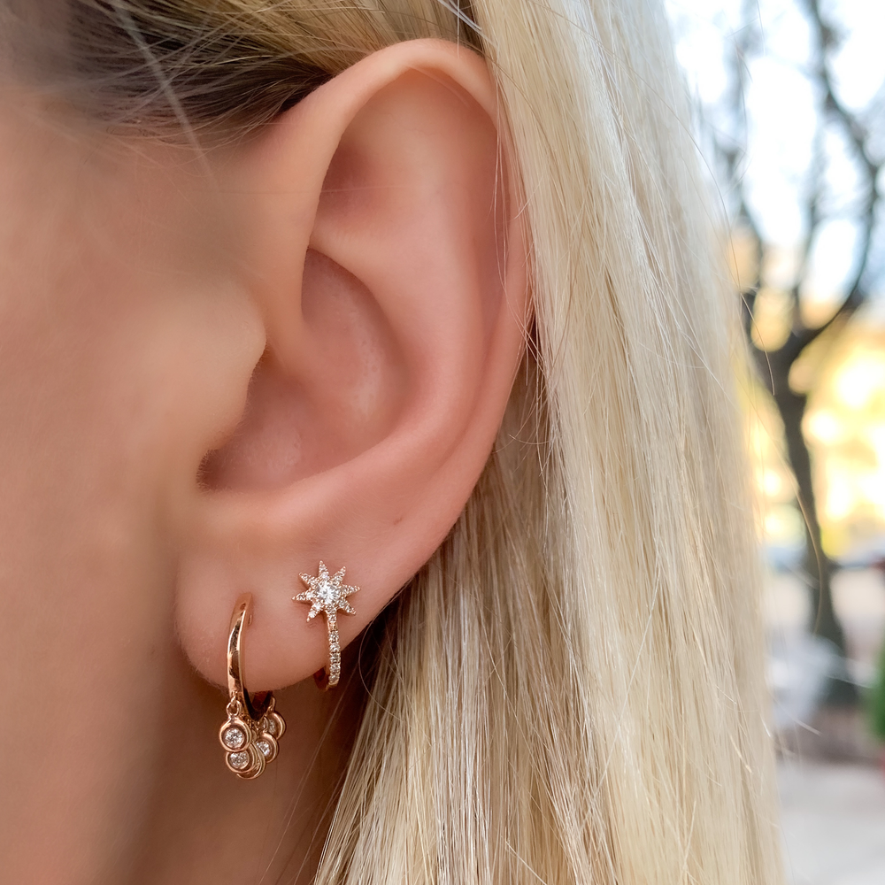 Huggie hoops 2025 with charms