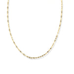 Diamond Cut Gold Chain Choker Necklace | Alexandra Marks Jewelry