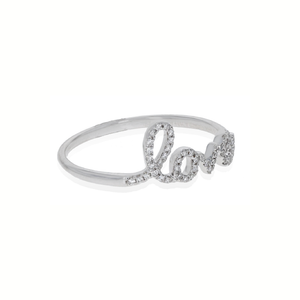 Diamond script initial ring deals