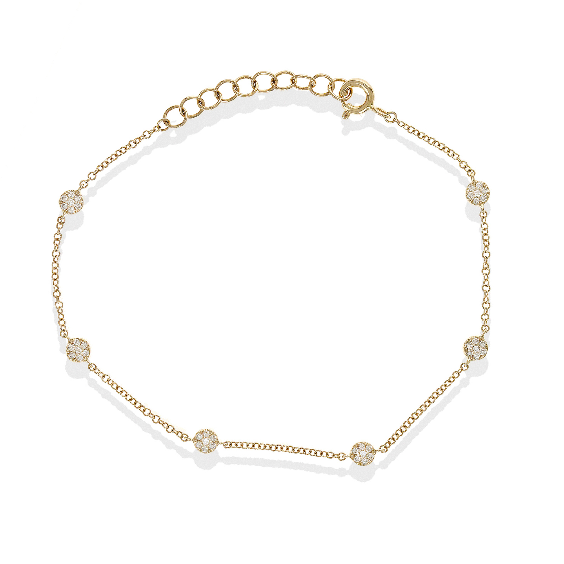 Dainty Diamond 14k gold everyday bracelet - Alexandra Marks Jewelry