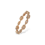 Geometric CZ Rose Gold Eternity Band - Alexandra Marks Jewelry