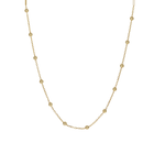 Alexandra Marks Jewelry | Thin Gold Bead Chain Choker Necklace