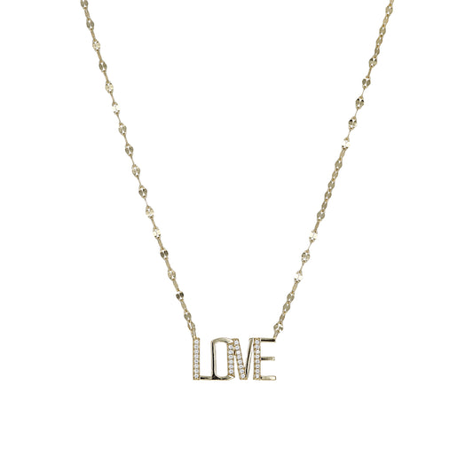 Alexandra Marks - Gold LOVE Letter Necklace