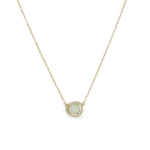 Dainty Aquamarine Gold Gemstone Necklace | Alexandra Marks Jewelry
