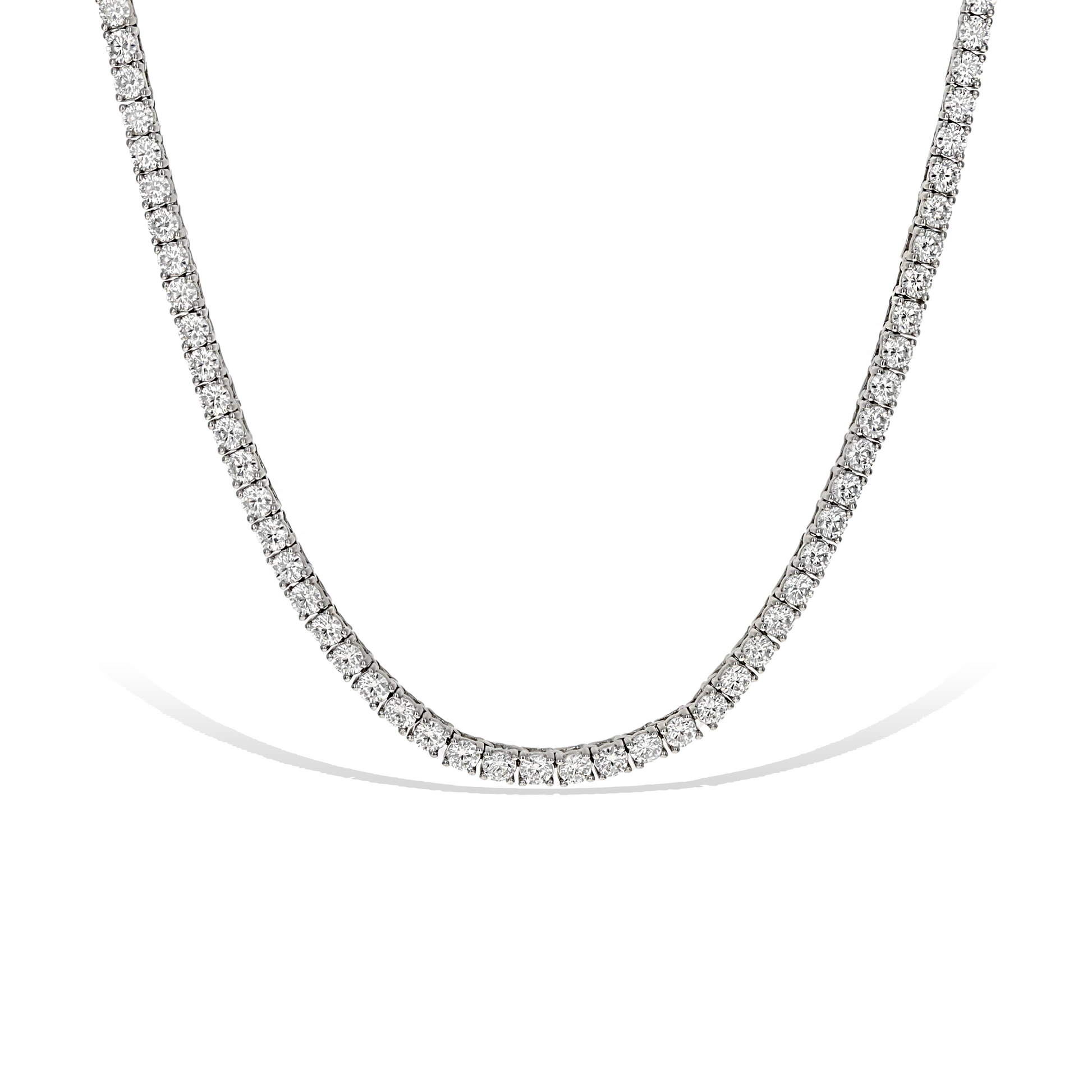 Alexandra Marks Jewelry | Classic 16" CZ Tennis Necklace in Sterling Silver