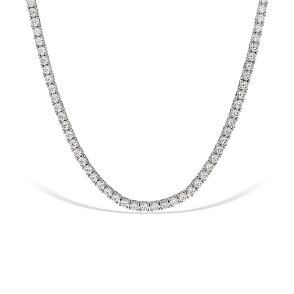 Alexandra Marks Jewelry | Classic 16" CZ Tennis Necklace in Sterling Silver