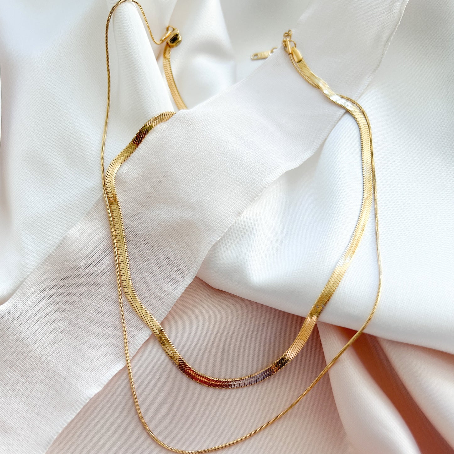 Alexandra Marks Marks Jewelry Store 24k Herringbone Necklace