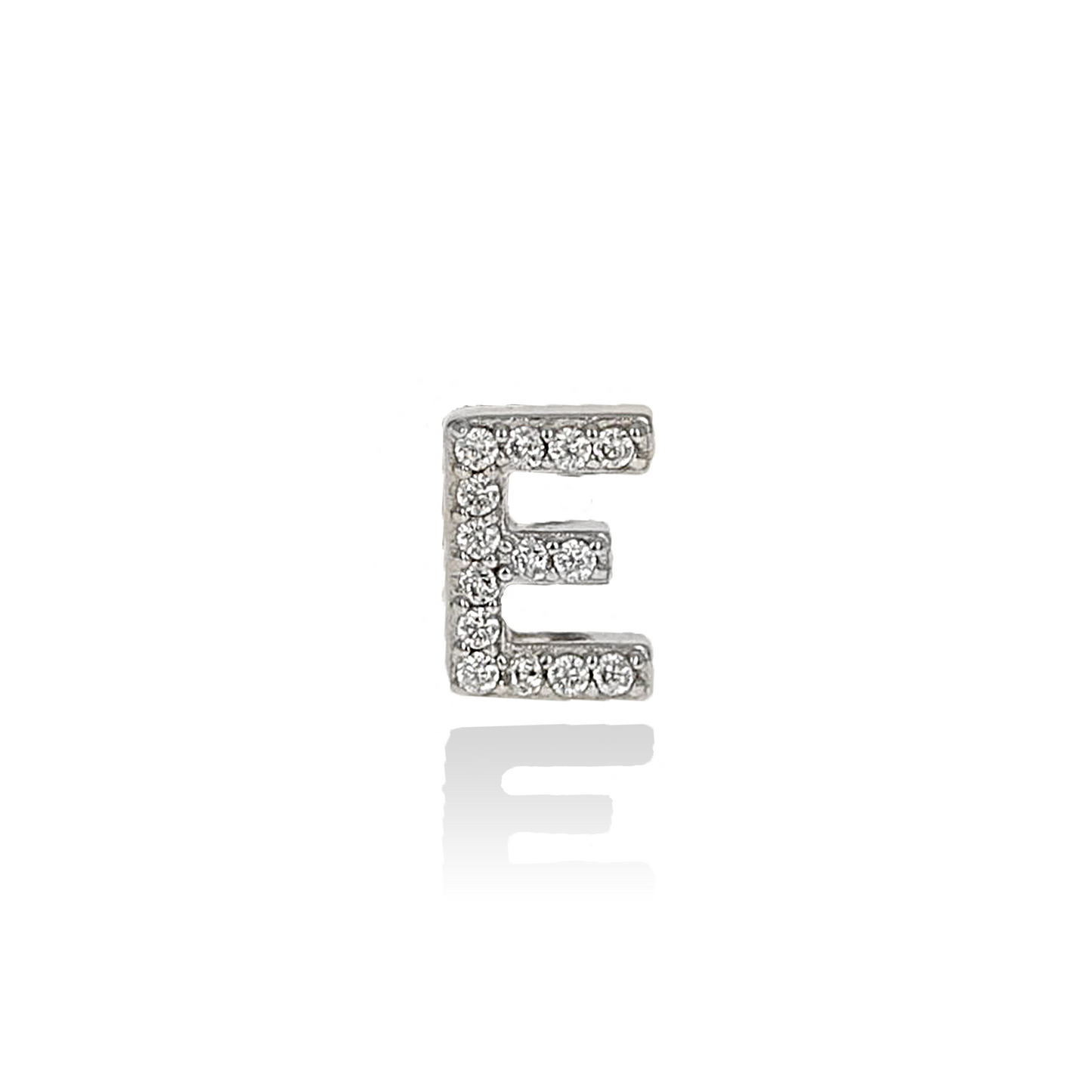 Letter E CZ Stud Earring - Alexandra Marks Jewelry