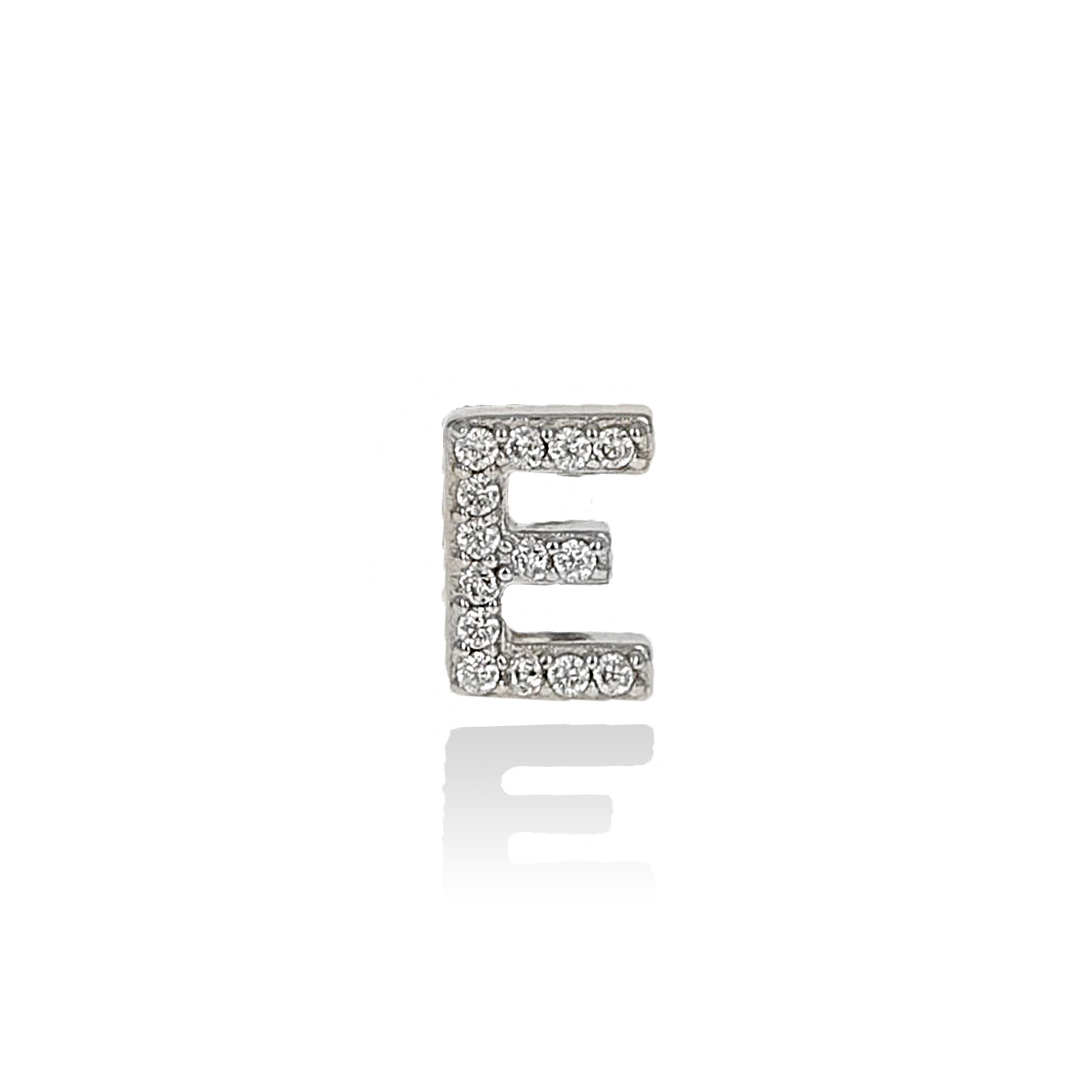 Letter E CZ Stud Earring - Alexandra Marks Jewelry