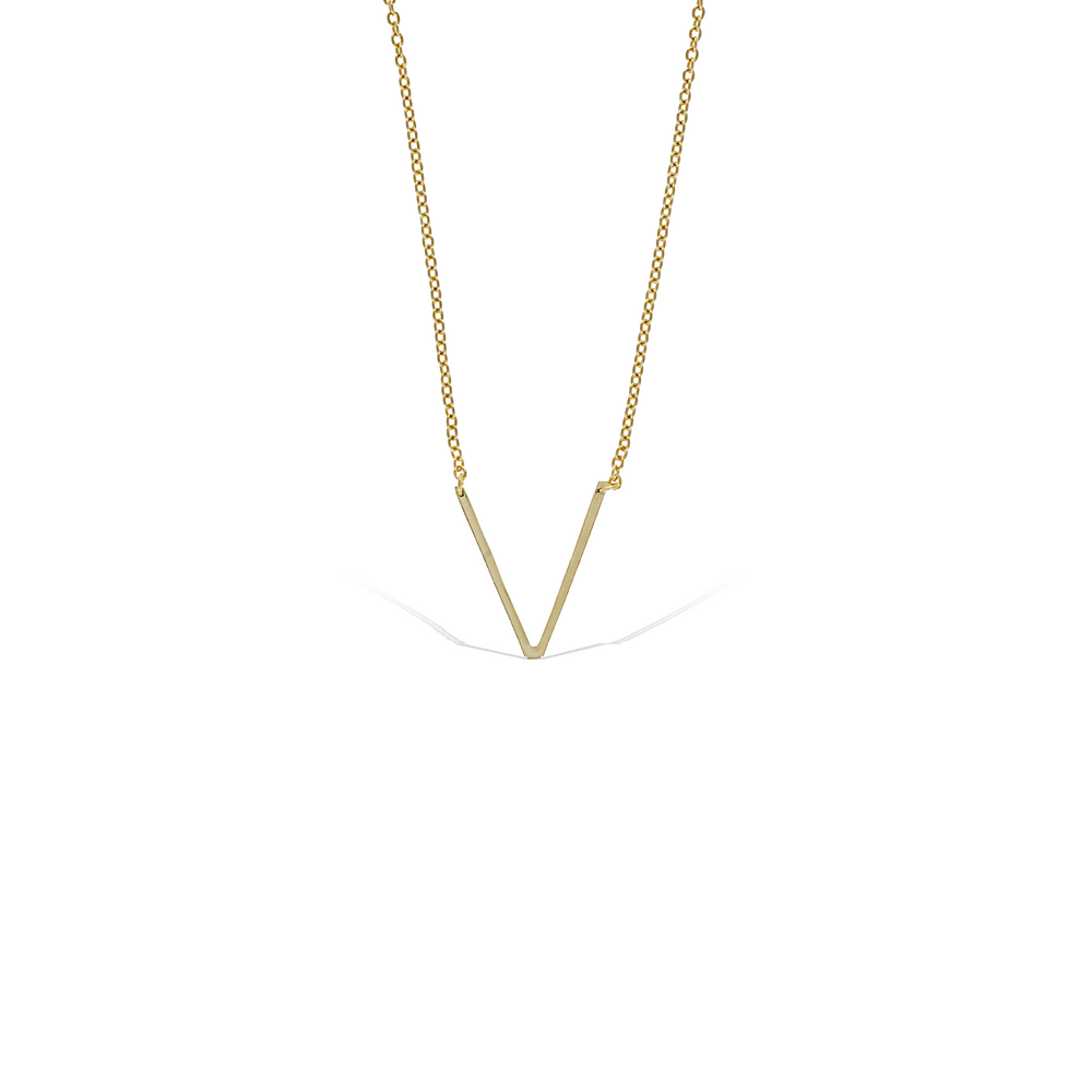 Letter v 2025 pendant necklace