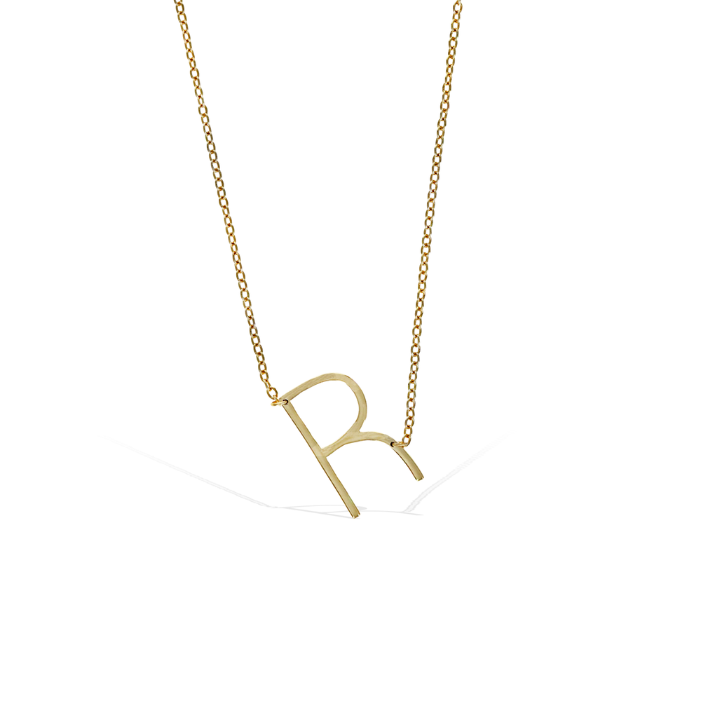 Alexandra Marks | Personalized Letter R Initial necklace
