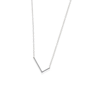 Letter L Sideways Initial Necklace | Alexandra Marks Jewelry