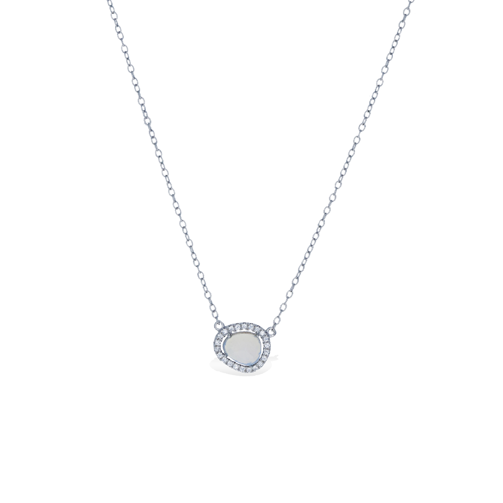 Everyday Opal Gemstone Necklace in Sterling Silver - Alexandra Marks Jewelry