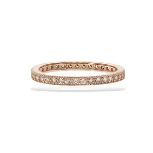 
            
                Load image into Gallery viewer, Pave&amp;#39; cz rose gold eternity band - Alexandra marks jewelry
            
        