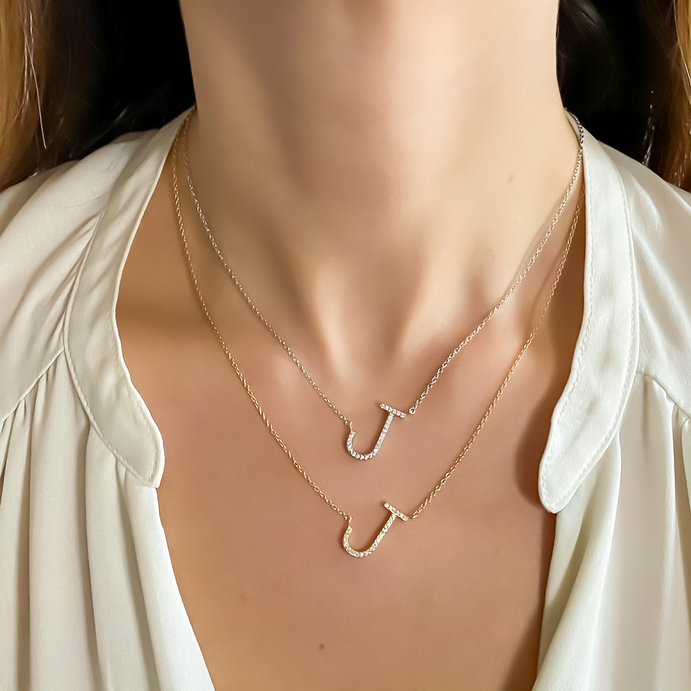 Alexandra Marks Jewelry Letter A Initial Necklace